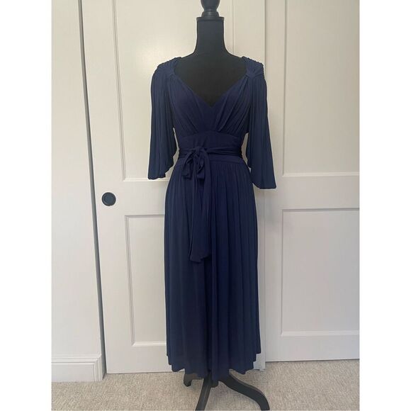 Tracy Reese Navy Dress Size L - Picture 1 of 7
